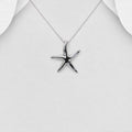 Solid 925Sterling Silver Hand Crafted Starfish Pendant & Chain