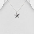 925 Sterling Silver Hand Crafted Solid Star Fish Pendant & Chain
