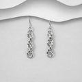 925 Sterling Silver Belcher Chain Drop/Hook Earrings