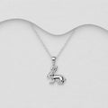 925 Sterling Silver Bunny Rabbit Pendant & Chain