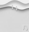 Small 925 Sterling Silver Droplet Stud Earrings - Very cute