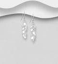 925 Sterling Silver Cascading Leaf Drop Earrings
