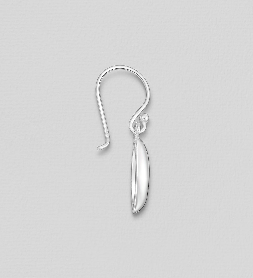 925 Sterling Silver Bomb Style Hook/Drop Earrings