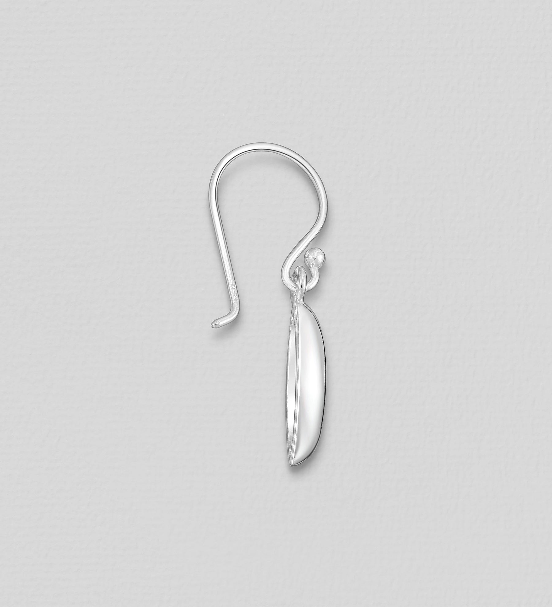 925 Sterling Silver Bomb Style Hook/Drop Earrings
