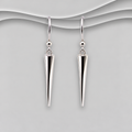 925 Sterling Silver Elegant Polished Tapered Drop Earrings