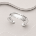 925 Sterling Silver Solid Hand-Made Infinity Cuff Bangle | Ref: Infin32