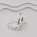 Sold 925 Sterling Silver Plain Solid 4 mm Wide Russian Bangle
