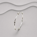 925 Sterling Silver Very Solid Round Designer Inspired Bangle - Exclusive