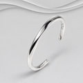 Exclusive Hand Crafted 925 Sterling Silver Solid Twisted Cuff Bangle | Unisex