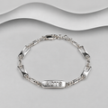 925 Sterling Silver ACTS Christian Link Bracelet