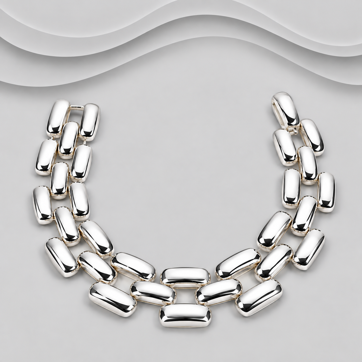 Classic Elegance Cartier Panther Style Link 925 Sterling Silver Bracelet