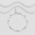 925 Sterling Silver Handcrafted Solid Link Bracelet | 4mm | Two Lengths | Exclusive Design