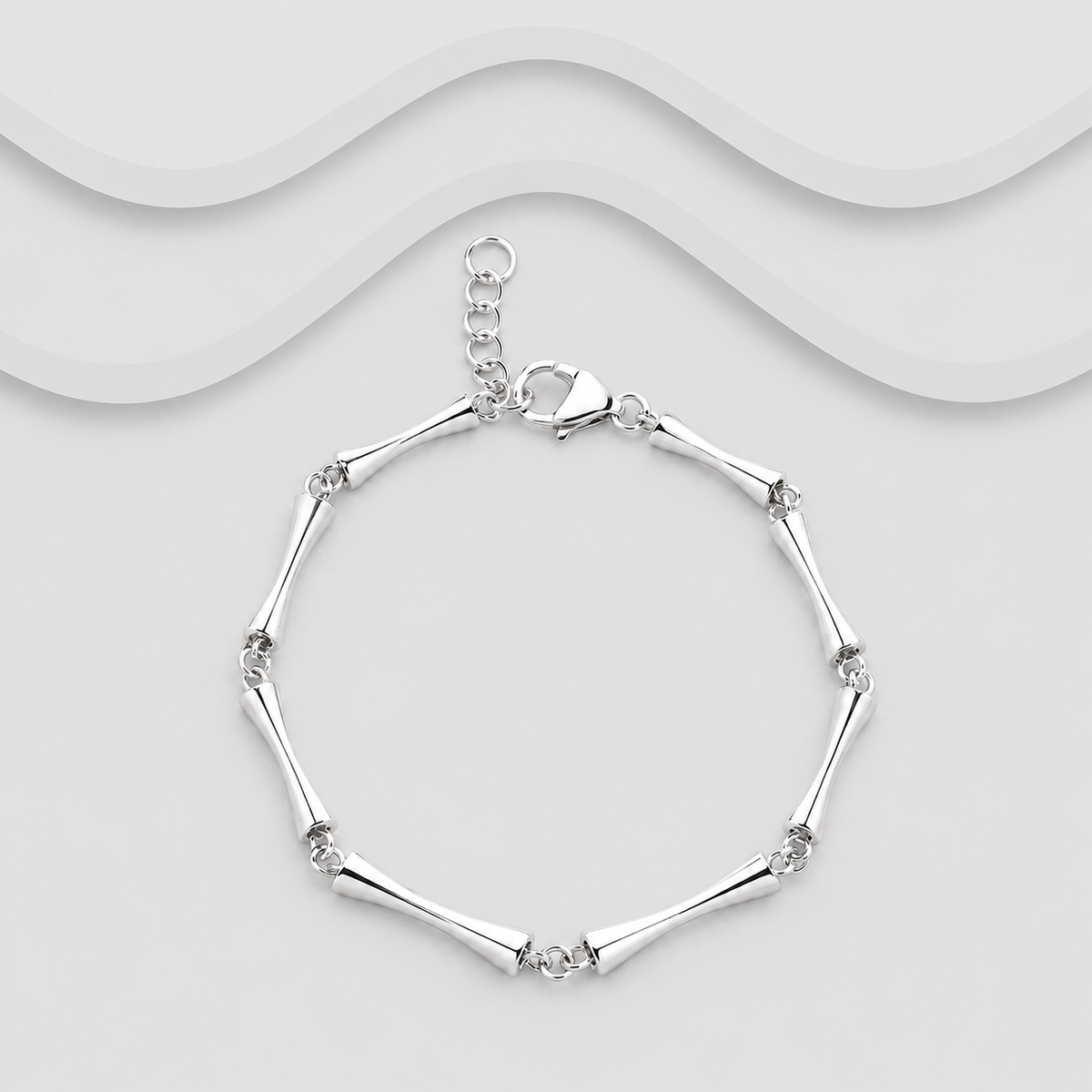 925 Sterling Silver Handcrafted Solid Link Bracelet | 4mm | Two Lengths | Exclusive Design