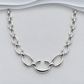 Handcrafted 925 Sterling Silver Cartier-Inspired Link Necklace
