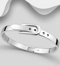Designer Inspired - Solid 925 Sterling Silver  Bangle That Opens, Handcrafted to the Highest Quality