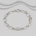 925 Sterling Silver Open Links Bracelet
