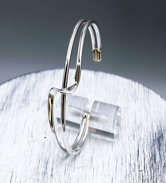 Exquisite 925 Sterling Silver Solid Handcrafted Twist Bangle - Heavier Version