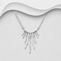 Exclusive 925 Sterling Silver Fringe Necklace