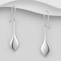 Smooth Modern & Effortlessly Elegant These 925 Sterling Silver Teardrop  Earrings