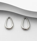 Solid 925 Sterling Silver Designer-Inspired Drop Earrings  Timeless Elegance with Modern Flair