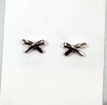 Solid Handcrafted 925 Sterling Silver Kisses Stud Earrings  Chic & Timeless Elegance