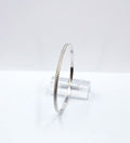 Stunning Handmade 3mm Solid 925 Silver Round Ridged Slave Bangle