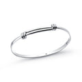 Stunning Solid 925 Sterling Silver Handcrafted Expanding Bangles  Elegant Versatility in Three Size