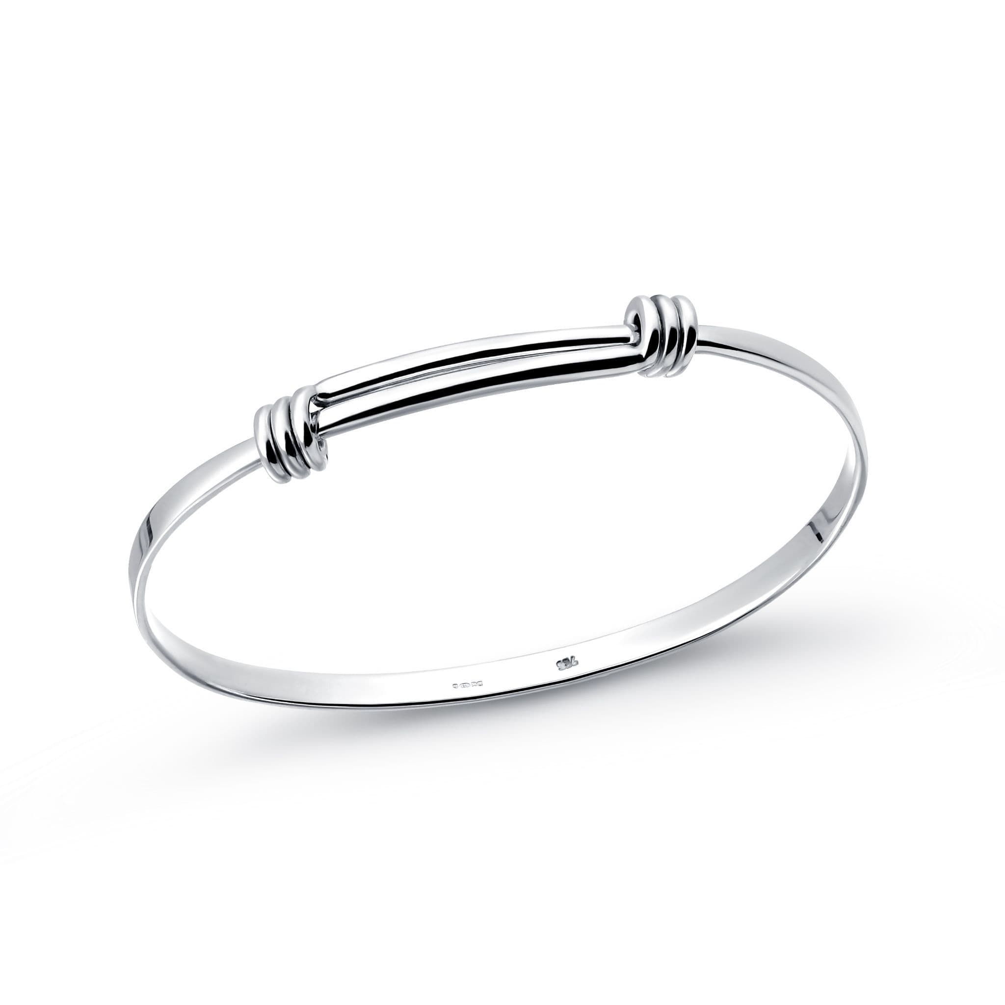Stunning Solid 925 Sterling Silver Handcrafted Expanding Bangles  Elegant Versatility in Three Size